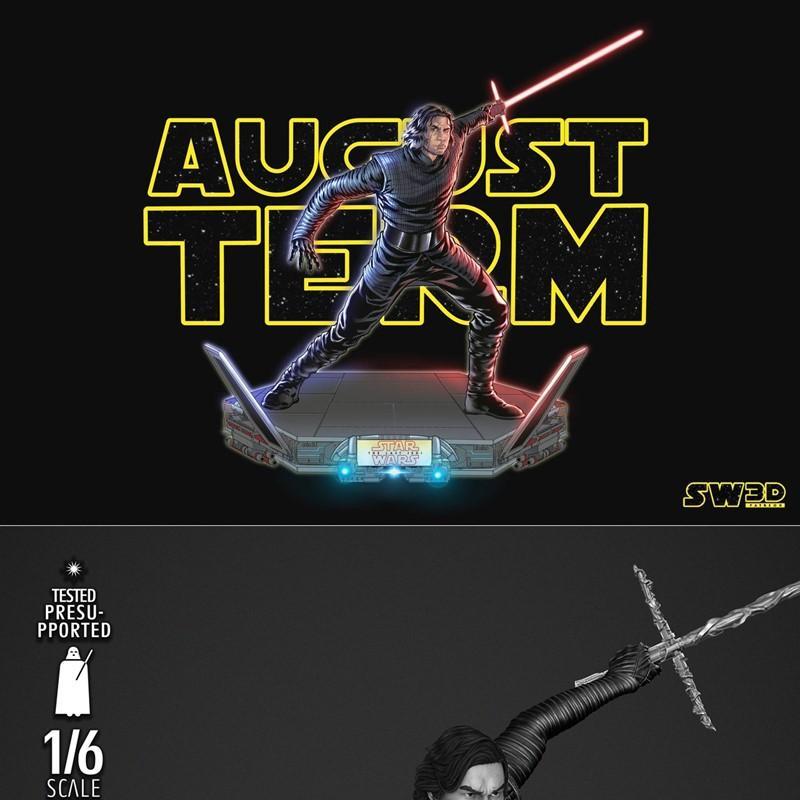 SW3D-洛k雷恩雕塑-3D打印模型|SW3D – Kylo Ren Sculpture – 3D Print Model STL