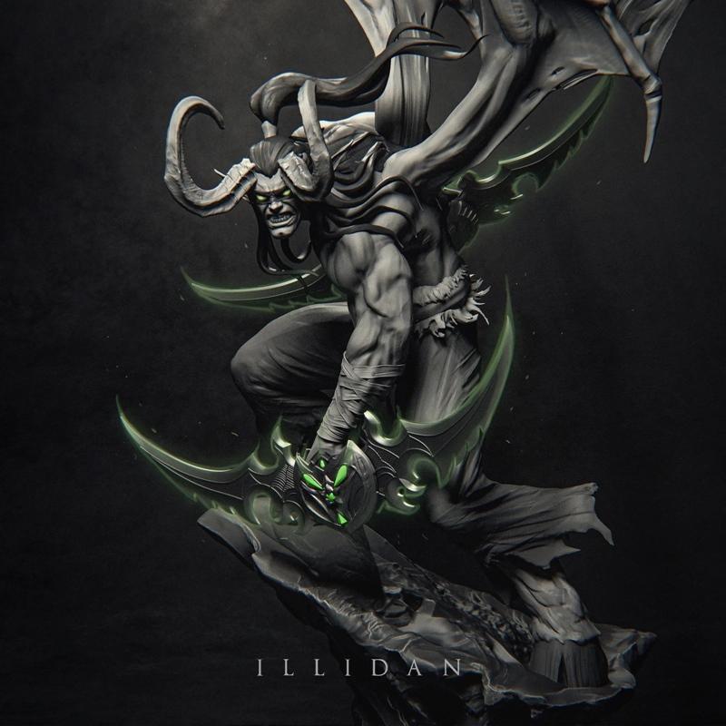 Ca 3d Studios - 伊利丹 - 3D打印模型|Ca 3d Studios – Illidan – 3D Print Model STL