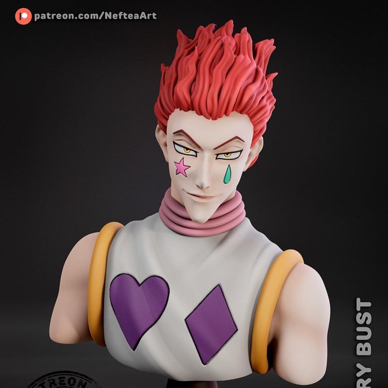 Neftea 他的灵魂 3D打印模型|Neftea – Hisoka Bust – 3D Print Model STL