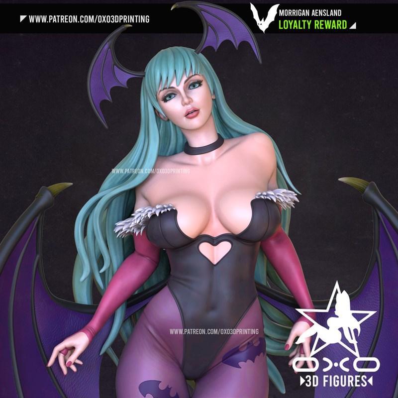 OXO3D Morrigan Aensland 3D打印模型|OXO3D Figures – Morrigan Aensland – 3D Print Model STL