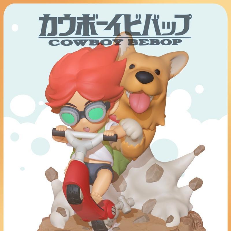 Cowboy Bebop 轻萌角色 Chibi Ein 与 Edward 3D打印模型|Nomnom Figures – Chibi Ein & Edward – Cowboy Bebop – 3D Print Model STL