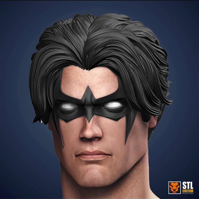 Stl定制 - 夜翼 - 3D打印模型|Stl Custom – Nightwing – 3D Print Model STL