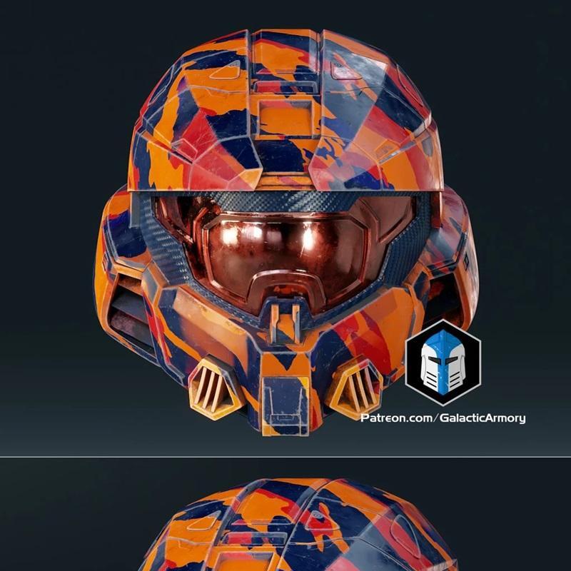 Halo Mark 7头盔V2 3D打印模型|Halo Mark 7 Helmet V2 – Galactic Armory – 3D Print Model STL