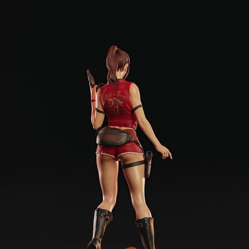 Abe3D - 《生化危机》克莱尔·雷德菲尔德 3D打印模型|Abe3D – Claire Redfield – 3D Print Model STL