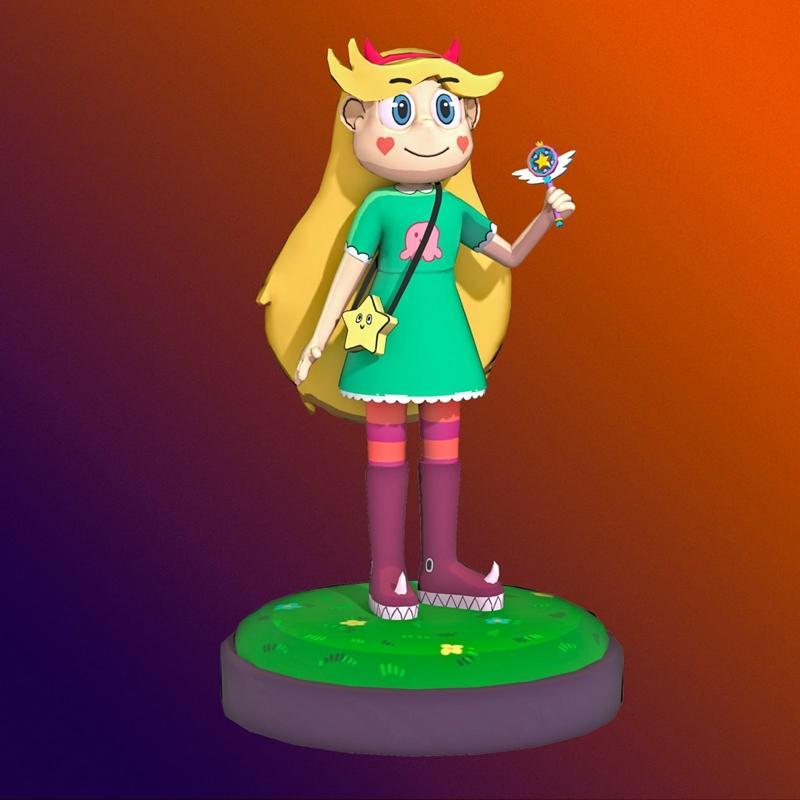 星蝶——3D打印模型|Star Butterfly – 3D Print Model STL