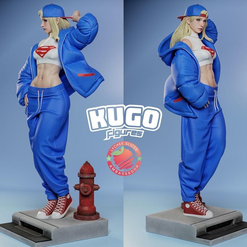 Kugo工作室超女3D打印模型|Kugo Figures – Supergirl – 3D Print Model STL