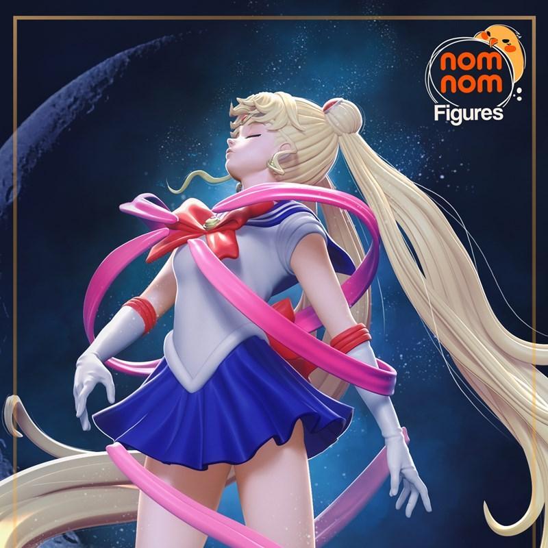 Sailor Moon 3D打印模型|Nomnom Figures – Sailor Moon – 3D Print Model STL