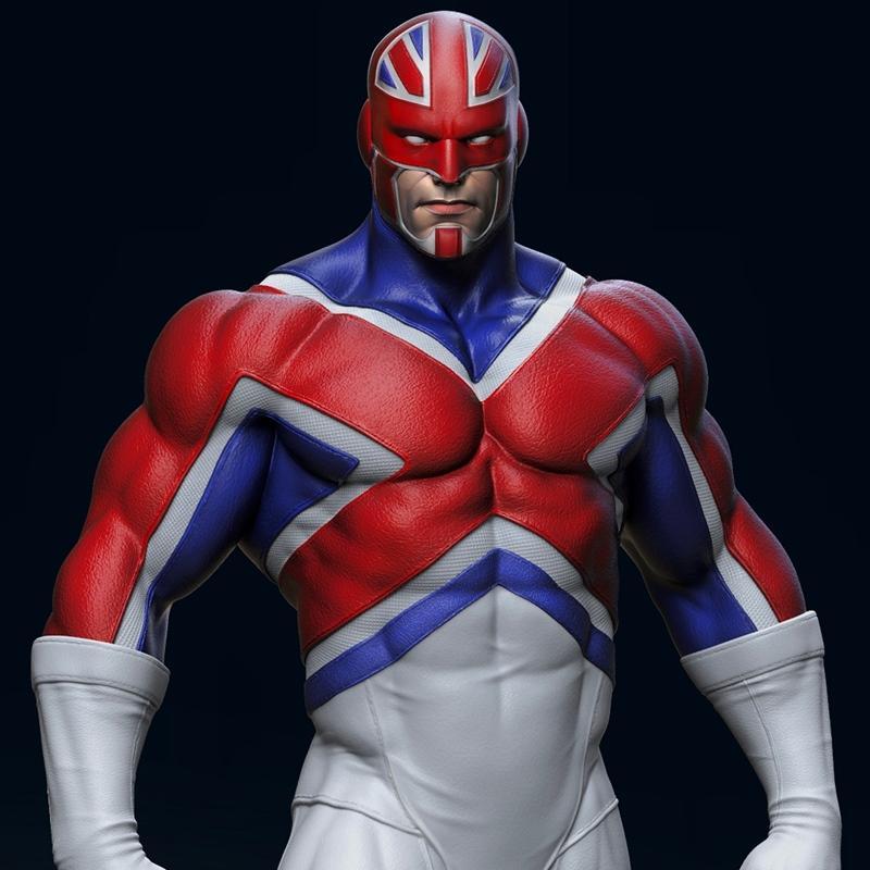 Stalyn Quito – Captain Britain – 3D Print Model STL