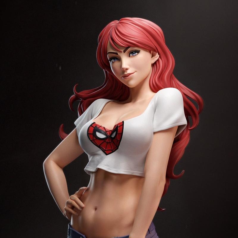 Ca 3D工作室 - 玛丽珍 - 3D打印模型|Ca 3d Studios – Mary Jane – 3D Print Model STL