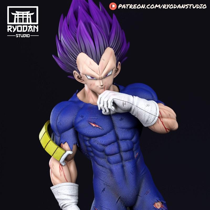 Ryodan Studio - 悟空超赛神 - 3D打印模型|Ryodan Studio – Vegeta Ultra Ego – 3D Print Model STL