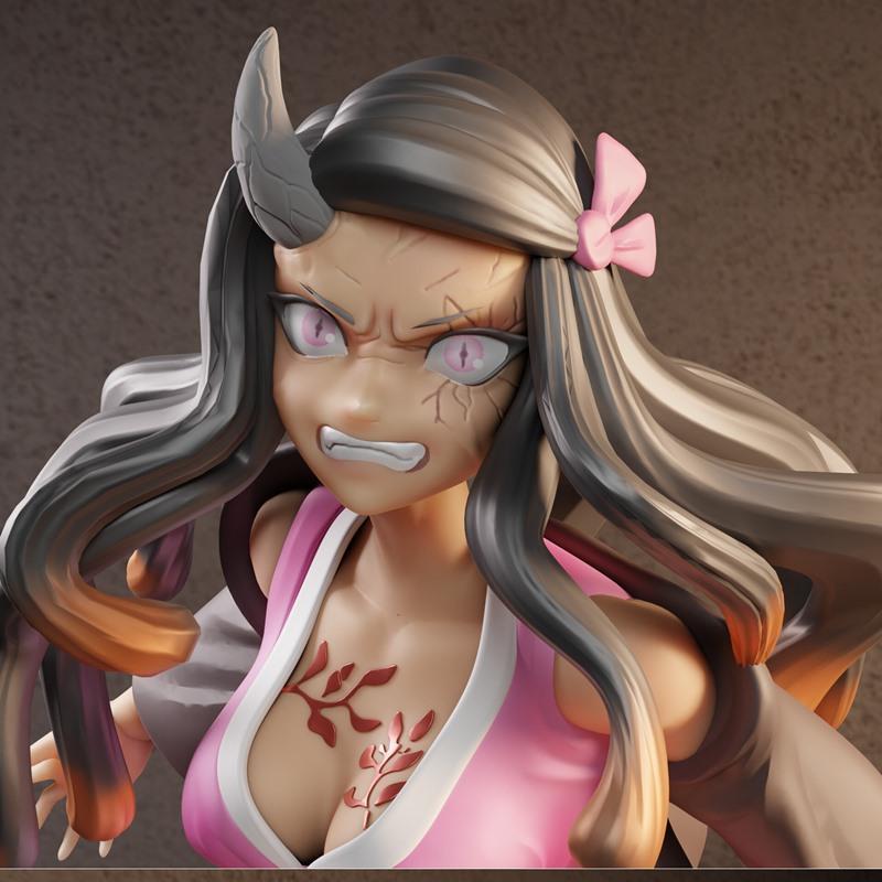 亨利·法比安出品 《鬼灭之刃》涅古佐· Kamado 3D打印模型|Henry Fabian – Nezuko Kamado – 3D Print Model STL