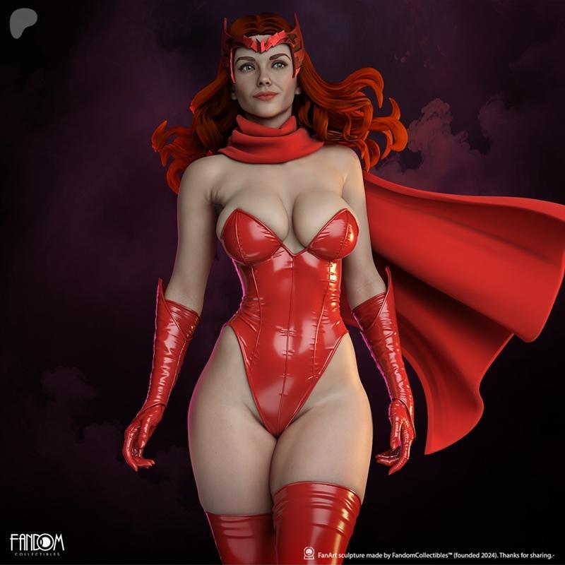 漫威3D打印模型：绯红女巫|Fandom Collectibles – Scarlet Witch – 3D Print Model STL