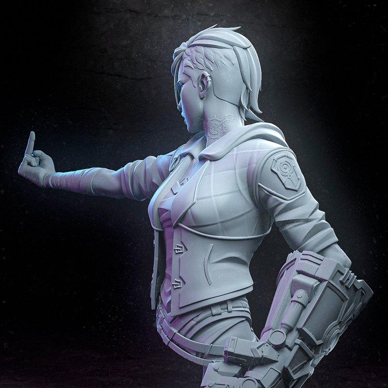 H3LL创作组 - 3D打印模型 - 可打印动漫角色模型|h3LL creator – VI – 3D Print Model STL