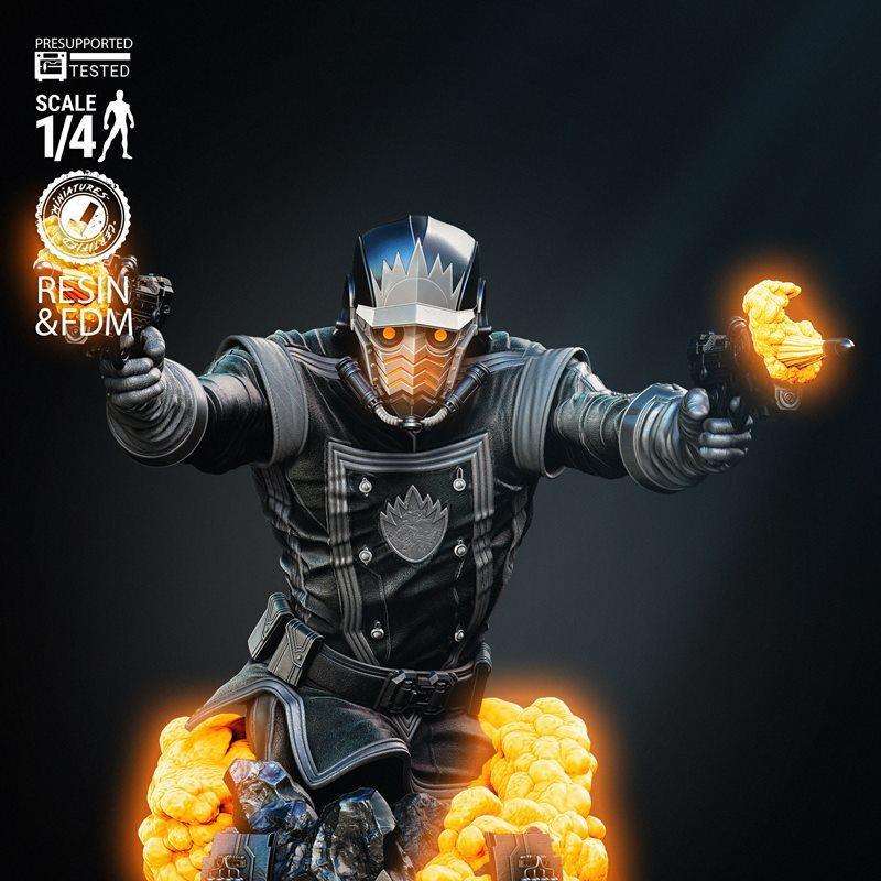 Wicked星爵3D打印模型|Wicked – Star Lord Bust – 3D Print Model STL