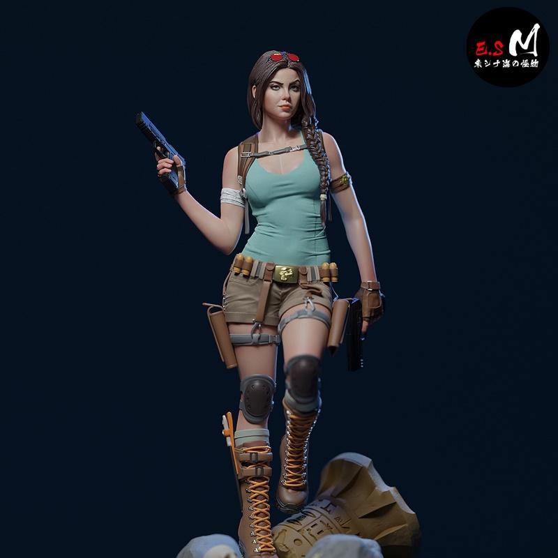 Lara Croft 3D打印模型|E.S Monster – Lara Croft – 3D Print Model STL