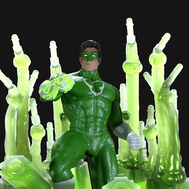 绿灯侠 3D打印模型|Dragon Collector – Green Lantern – 3D Print Model STL