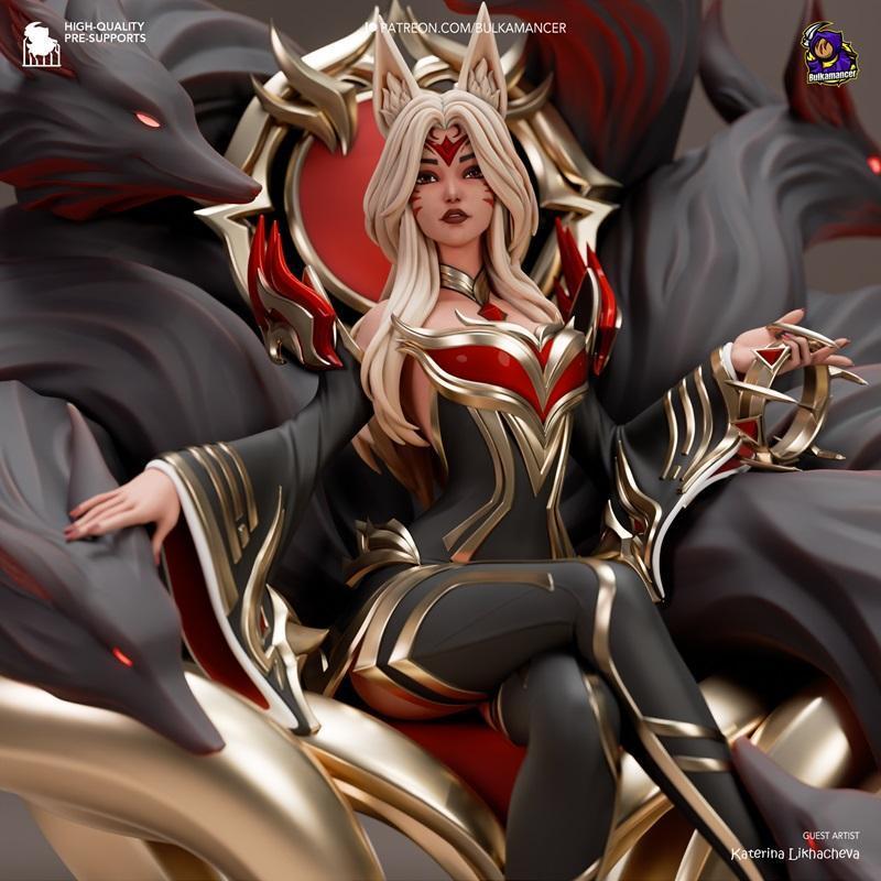 Bulkamancer打造的Ahri角色3D打印模型|Bulkamancer Sculpts – Ahri – League of Legends – 3D Print Model STL