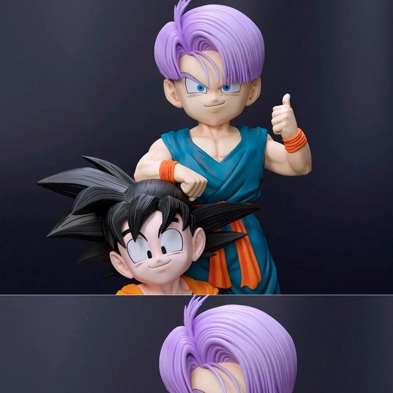 迪奥拉模型：悟空与特兰克斯3D打印雕塑|Carlos VP – Goten & Trunks Diorama – 3D Print Model STL