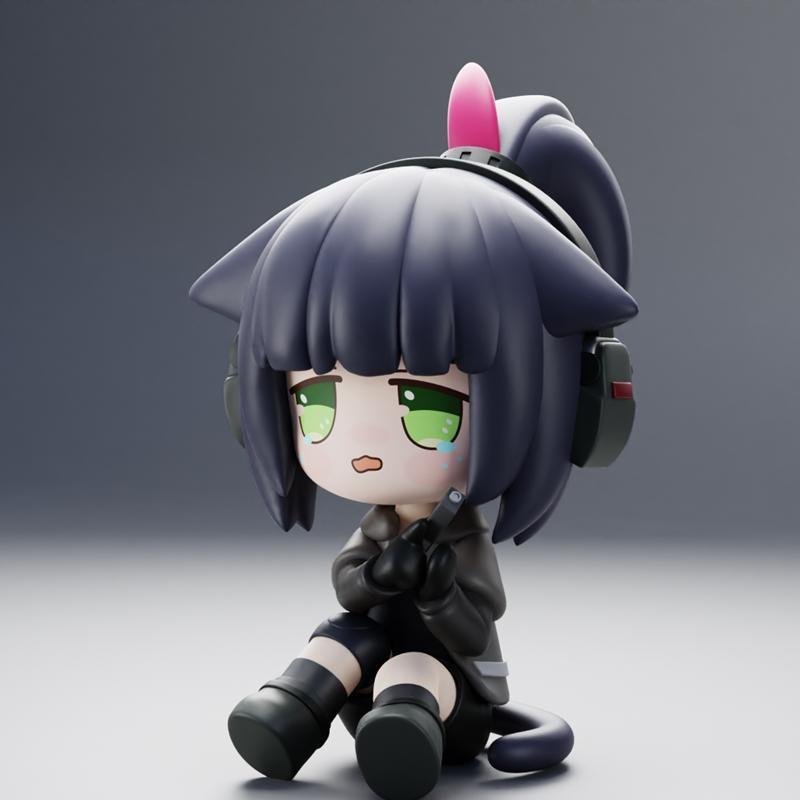 阿刻努特3D打印模型：Jessica萌系人设版|Jessica Chibi (Arknights) – 3D Print Model STL