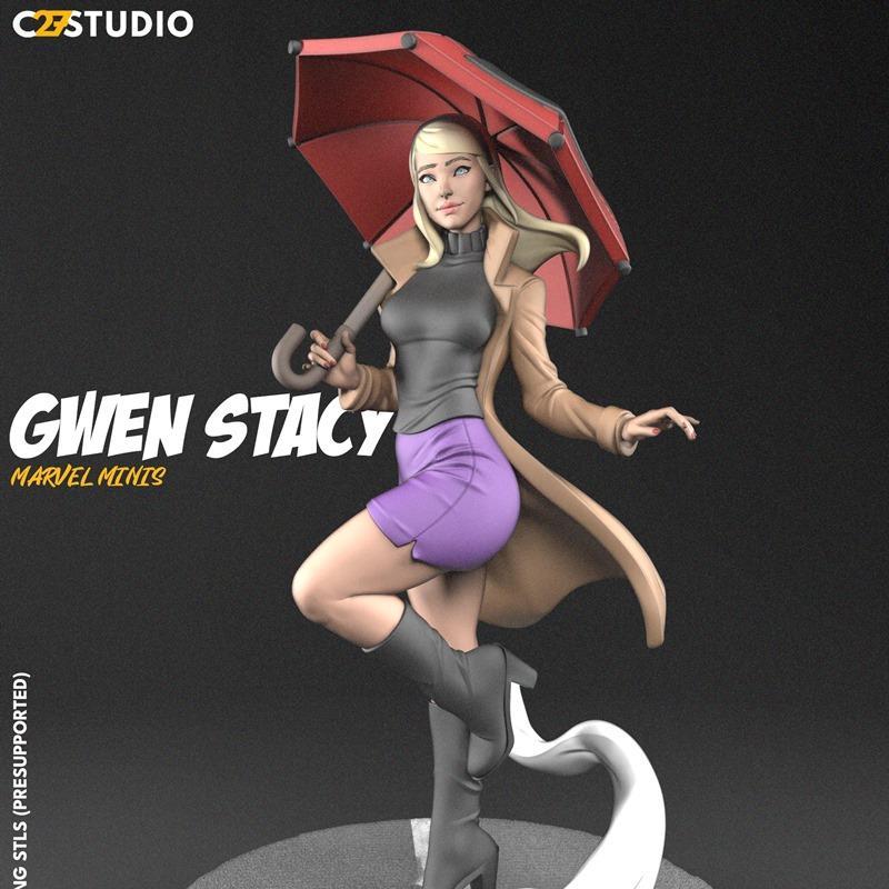 格温·斯黛西 3D打印模型 STL|Gwen Stacy – 3D Print Model STL