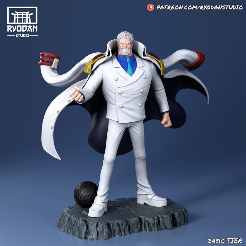 Ryodan工作室 - 海军英雄蒙奇·D·路飞 3D打印模型|Ryodan Studio – Monkey D.Garp El Heroe de la Marina – 3D Print Model STL