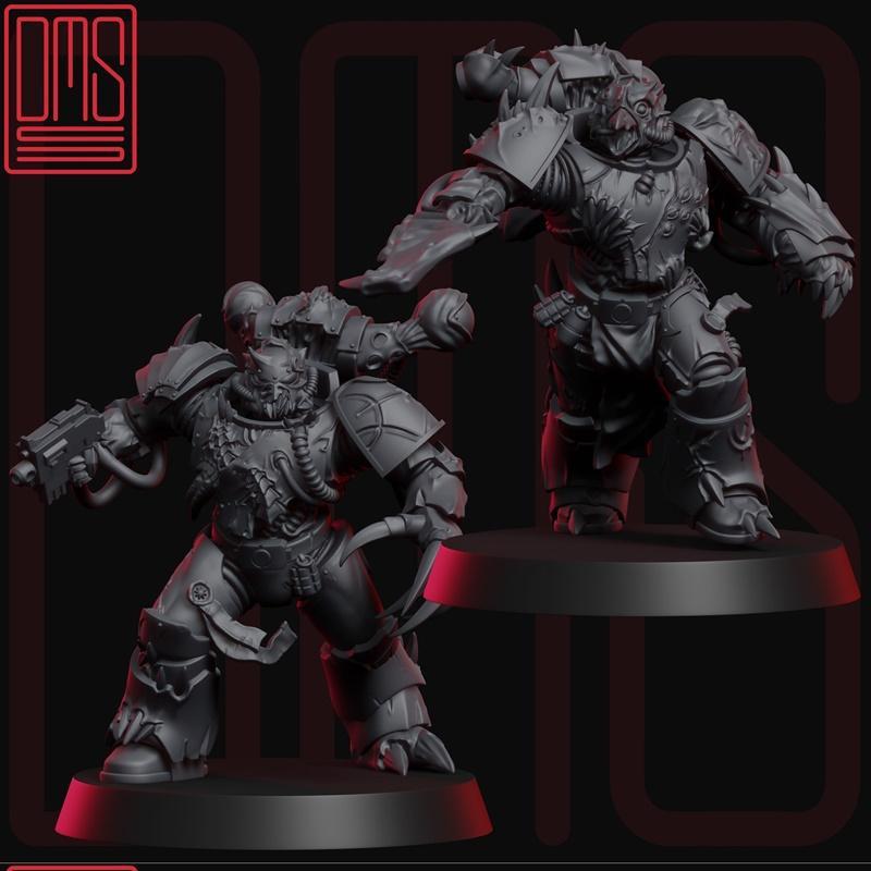 古风战⼠3D打印模型|Grim Visionairy ancient soldier – 3D Print Model STL