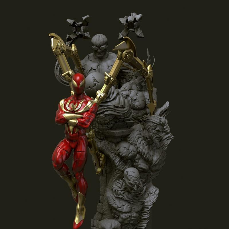铁甲侠 3D打印模型|Iron Spider – 3D Print Model STL