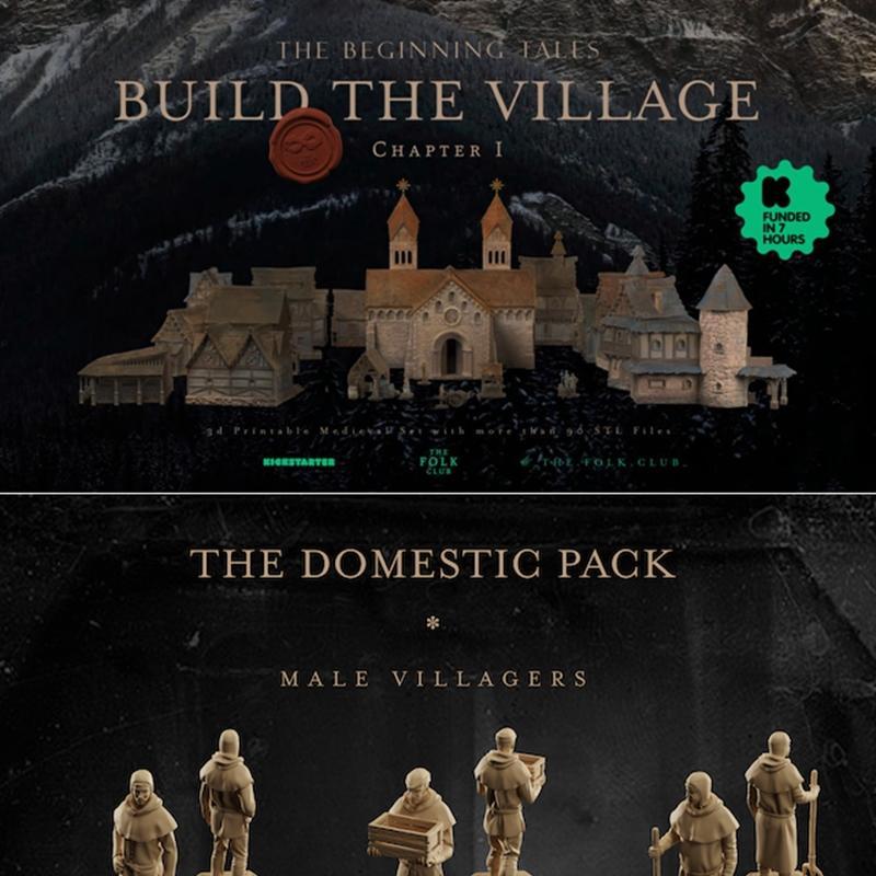 Skadi工作室·第一章·建造村庄·3D打印模型|Skadi Studios – Chapter 1 – Build the Village – 3D Print Model STL