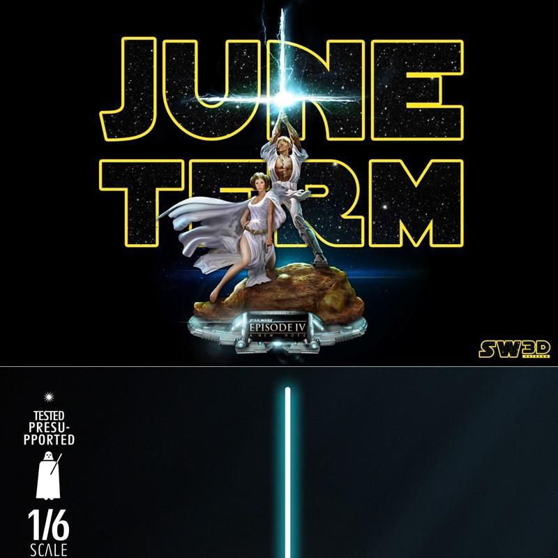 SW3D - 星球大战乐佩与莱娅 - 3D打印模型|SW3D – Diorama Luke & Leia – 3D Print Model STL