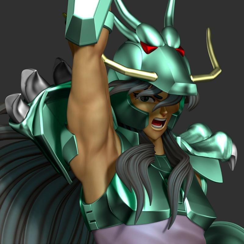 圣斗士星矢 - 沙利文 - 3D打印模型|Saint Seiya – Shiryu – 3D Print Model STL