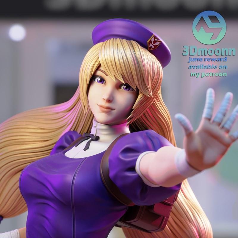 3D打印模型：Hinako角色动漫造型|3Dmoonn – Hinako – 3D Print Model STL