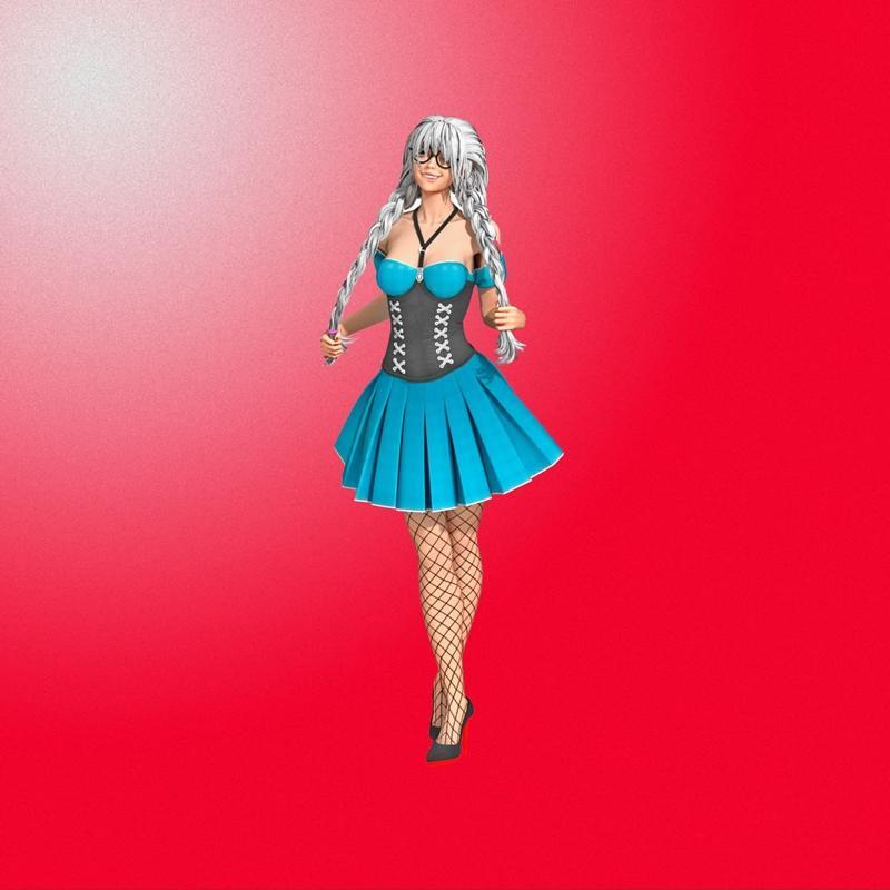 3D打印模型：吸血鬼女孩|Vampire Girl – 3D Print Model STL