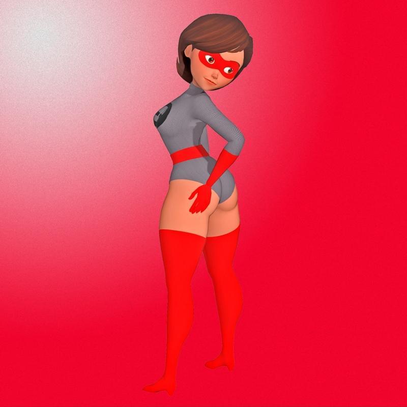 超能妈妈弹力女孩 3D打印模型|Mrs Incredible Elastigirl – 3D Print Model STL