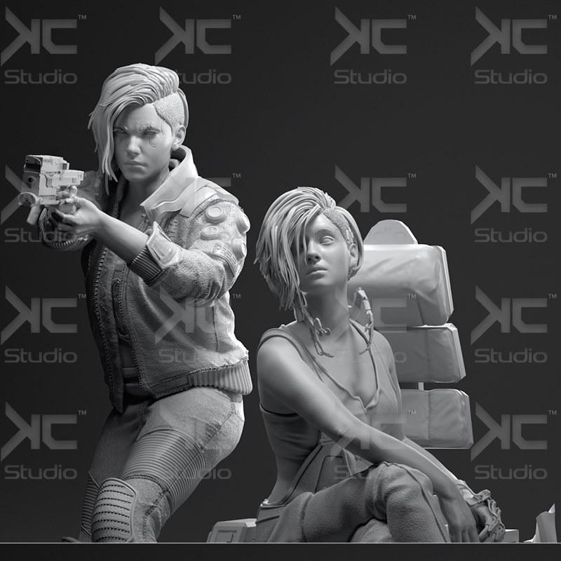 赛博朋克2077 - 3D打印模型 - STL文件|Cyberpunk 2077 – FanArt – 3D Print Model STL