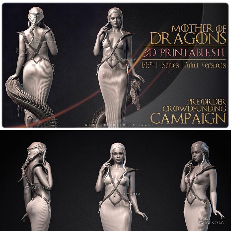VX-Labs - 艾莉森 - 3D打印模型|VX-Labs – Daenerys – 3D Print Model STL
