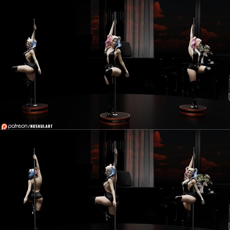 Nuskul艺术工作室 Harley Quinn 3D打印收藏模型|Nuskul Art – Harley quinn Stripper Version collectible rare model – 3D Print Model STL
