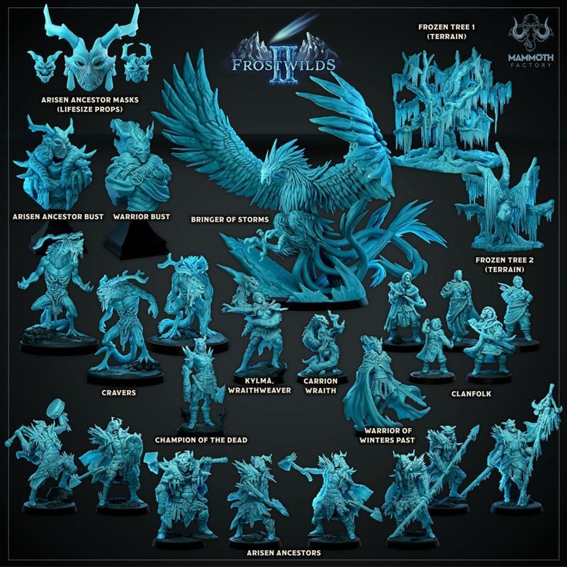 Mammoth Factory《 Frostwilds 》3D打印模型|Mammoth Factory – Frostwilds 2 June 2024 – 3D Print Model STL