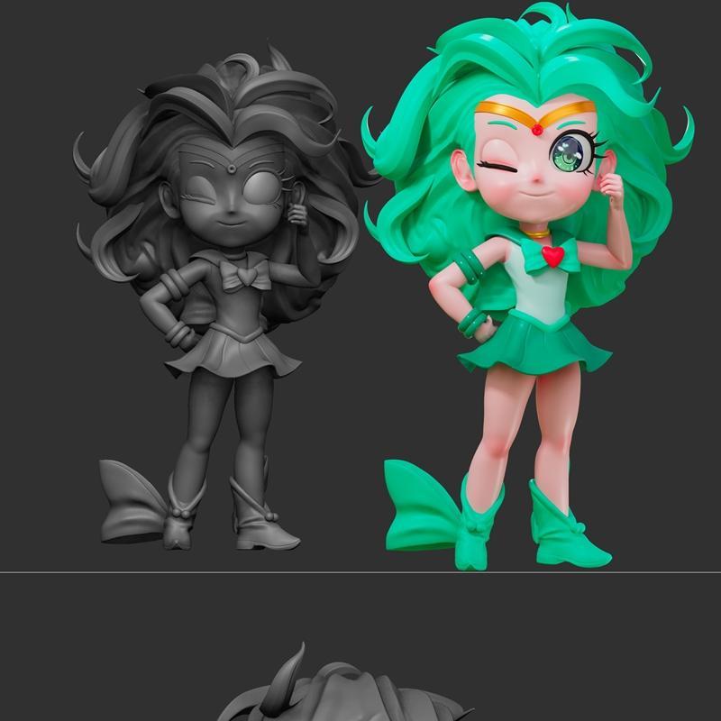 美少女战士Chibi系列3D打印模型|Sailor Moon Chibi – 3D Print Model STL