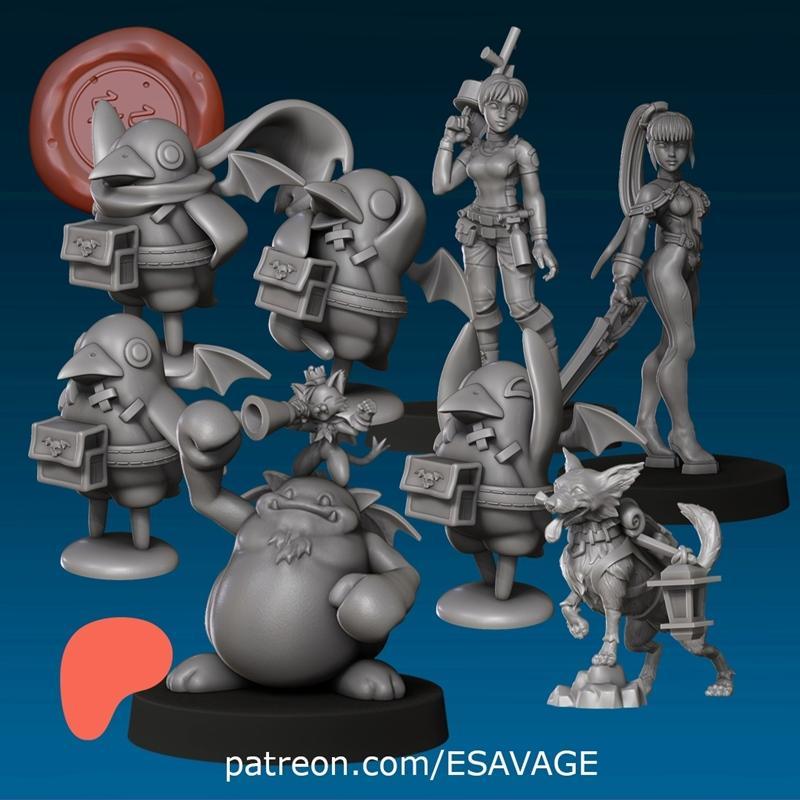 Ethan Savage Studios 2024六月作品：3D打印模型STL集锦|Ethan Savage Studios June 2024 – 3D Print Model STL