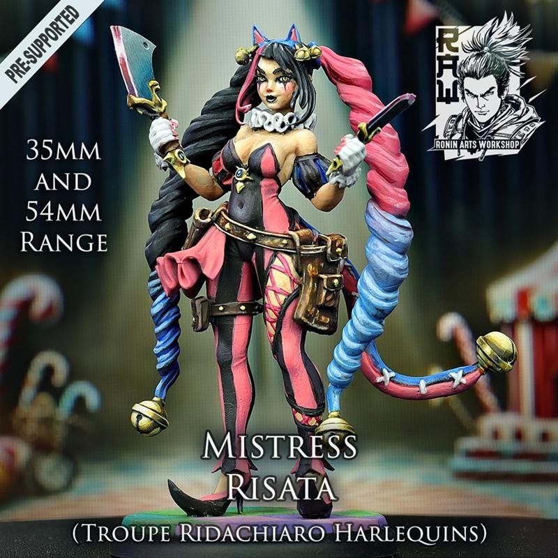 Ronin Arts Workshop - 神秘女士瑞萨塔 3D打印模型|Ronin Arts Workshop – Mistress Risata – 3D Print Model STL