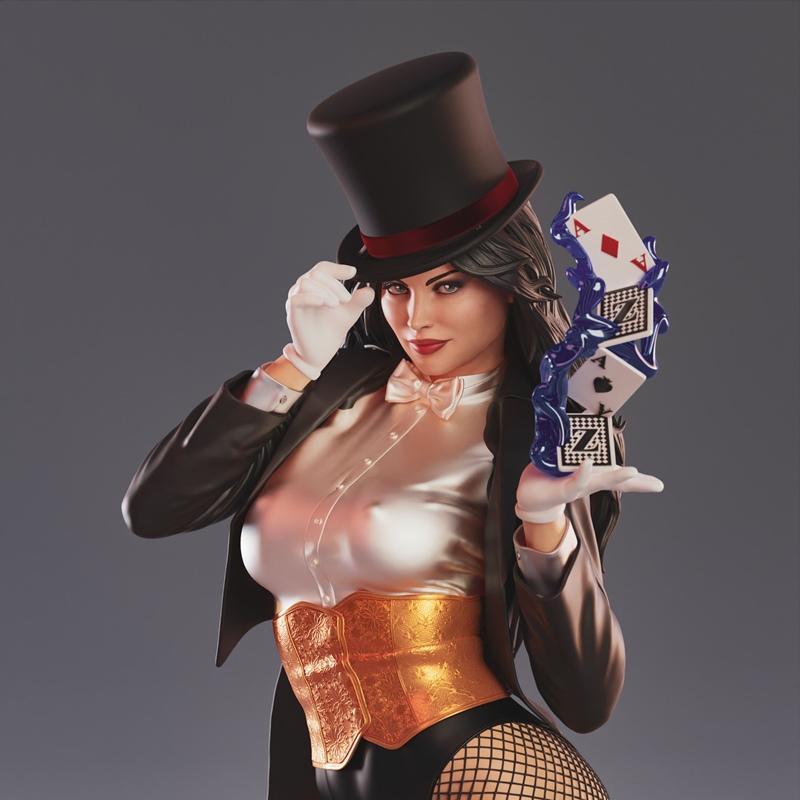 Abe3D - Zatanna - 泽塔纳3D打印模型|Abe3D – Zatanna – 3D Print Model STL