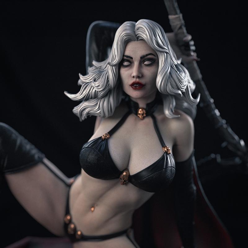 Abe3D - 女死神 - 3D打印模型|Abe3D – Lady Death – 3D Print Model STL