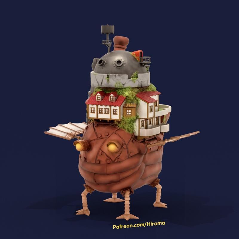 hirama城堡 3D打印模型|Hirama Castle – 3D Print Model STL