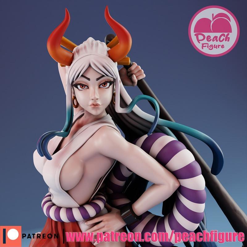 桃形设计 - 龙珠 - 桃子人 3D打印模型|Peach Figure – Yamato One Piece – 3D Print Model STL