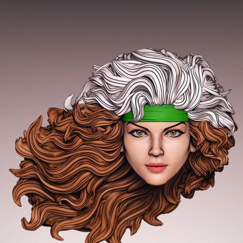 杰米·李作品 3D打印模型：Rogue|Rogue (Jim Lee) – 3D Print Model STL