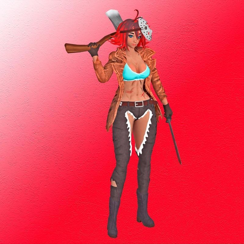 3D打印模型：女版杰森·沃赫里斯角色造型|Jason Voorhees Female Version – 3D Print Model STL