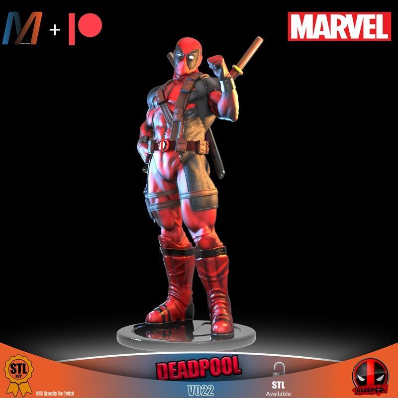 V022 – 3D打印模型 – 复仇者联盟 复仇者联盟之死侍|V022 – Deadpool – 3D Print Model STL