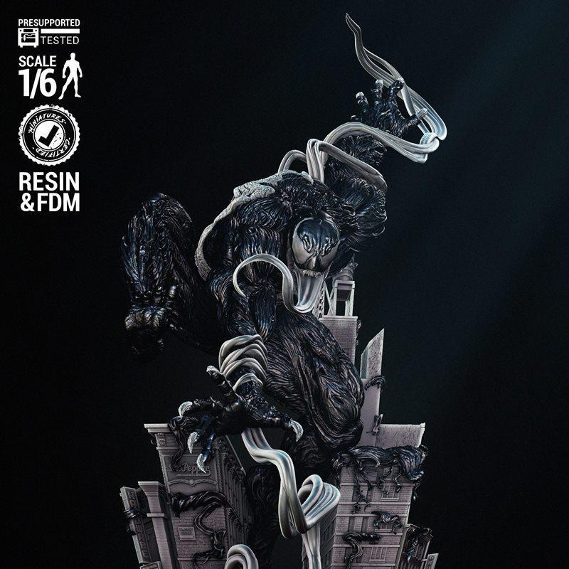 WICKED - Venom雕塑 - 3D打印模型|WICKED – Venom Sculpture – 3D Print Model STL