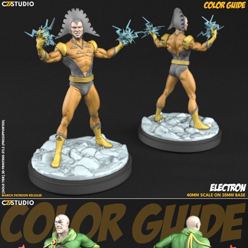 C27 - 机械战神与斯特拉克的3D打印模型|C27 – Electron and Baron Strucker and MachX – 3D Print Model STL