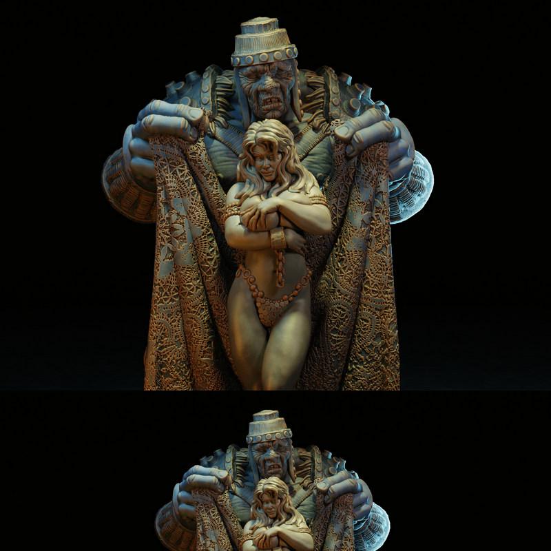 奴隶少女 3D打印模型|The Slave Girl – 3D Print Model